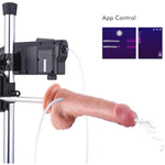 8.1” Squirting Dildo, App Controlled Lubricant Applicator, 6.1” Insertable Length Silicone Ejaculating Dildos With Kliclok System