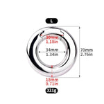 Heavy Stainless Steel Male Penis Ring,Penis Weight Penis Ring,Adult Penis Chastity Exercise Device,Delayed Ejaculation Bondage Device Couple Sex Toys (L)