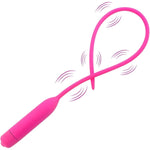 Urethral Sounds Catheter Vibrating Wand Massager Small Waterproof Handheld Cordless Massager For Male Red (35Cm)