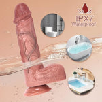 Thrusting Dildo Vibrator For Women - 9 Inch Realistic Suction Cup Dildos, Rapid Thrusting Dildo With 3 Thrust Speeds & 5 Vibration Modes, Silicone Dildo With Remote Control For Men, Adult Sex Toys