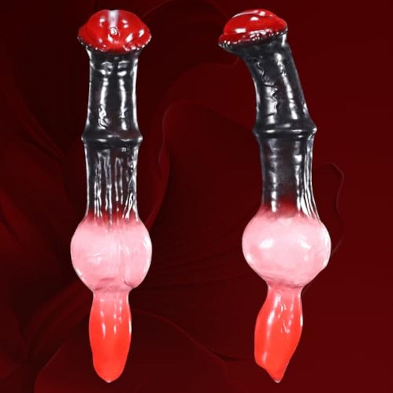 Double Ended Dildo - Dog & Horse Combination Double Headed Dildo Anal Plug Horse Dildo Dog Knot Dildo Double Sided Dildo Double Dildo Fantasy Dildo Anal Dildo Gay Games Lesbian Sex Toys (9.6")