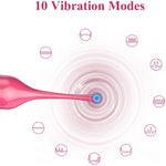 High-Frequency G Spot Clitoral Vibrator For Women - Super Powerful Mini Clitoris Stimulator With 10 Vibration Modes, Rechargeable Vibrating Massager Wand For Women For Sex Barbie Pink
