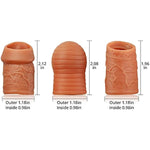 Penis Ring Set, 3 Different Types Liquid Silicone Cock Rings With Buckle Design For Couples Sex