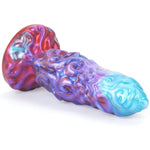 Realistic Monster Dildo Thick Animal Penis G- Spot Massage Liquid Silicone Anal Plugs Buttplug With Strong Suction Cup For Men Women Couples Hands-Free Play (L)