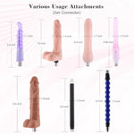 Sex Machine Thrusting Dildo Machine For Women And Men Fuck Machine With 3Xlr Connector Love Machine For Couples And Solo Play Sex Toys Thruster For Hands-Free Play With 7 Attachments