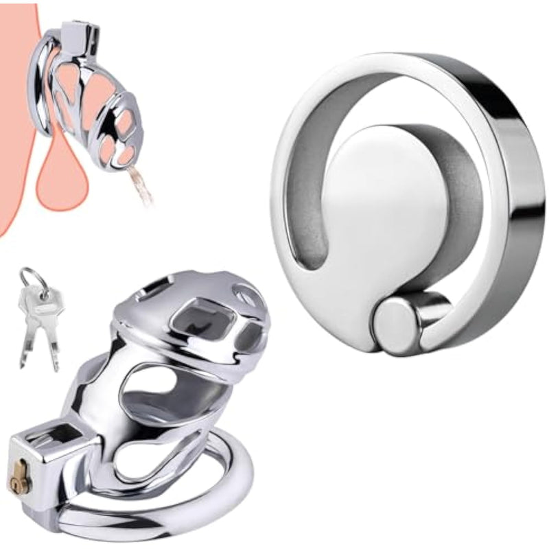Penis Restraint Cock Lock Ring And Chastity Cage Hollowed Out Chastity Devices Adult Sex Toys For Male