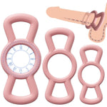 Silicone Cock/Penis Rings Set With 3 C-Ring Set - Helps Create Firmer And Thicker Erections - Side Tabs For Easy Removal And Adjustment Adult Sex Toys For Men Or Couple
