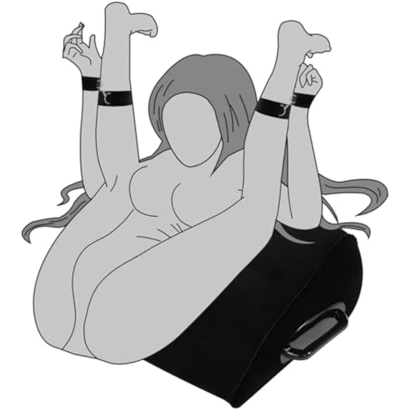 Sex Pillow With Bdsm Bondage Restraints, Inflatable Sex Pillow Sex Bondage Sex Furniture For Bedroom Couple Sex Games Position Support, Sex Wedge Pillow Sex Ramp Sex Straps Adult Sex Toys Kit