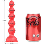 Anal Beads Vibrators 10 Vibration Modes Silicone Anal Plug Butt Plug Anal Vibrators Prostate Massager Adult Sex Toys For Women Men And Couples (Red)