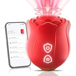 Sex Toys Vibrator, Adult Toys For Women App Control Sucking Vibrators Rose Sex Toy With 10 Sucking & Tapping Modes, G-Spot Clit Stimulator Pleasure Tools For Female Adult Toy