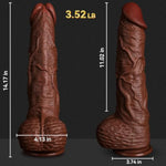 14 In Realistic Big Thick Dildo, 2.9’’ Diameter Xxl Anal Plug With Strong Suction Cup For Hands-Free Play, Massive Strap-On Dildo For Men Women Gay Lesbian, Giant Real Skin Pvc Dildos For Anal Vagina