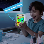 Glow-in-the-Dark Water Gel Kit for Kids, DIY Squishy Maker with 17 Gels & 12 Molds