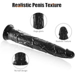 12.5 Inch Long Anal Dildo,Realistic Big Black Dildo For Deepest Sex,Giant Penis With Small Glans And Suction Cups,Ultra Giant Dong For G-Spot Stimulator, Adult Sex Toy For Women Men