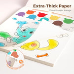 Watercolor Painting Books for Toddlers, Animals, and Fun Learning