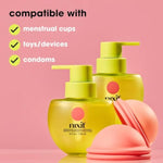 Water-Based Lubricant | Long-Lasting, Natural & Organic | Free From Glycerin & Parabens | Unscented | Vegan | Ph Friendly Vaginal Moisturizer | Menstrual Cup Lube | Made In Usa (4 Fl Oz)