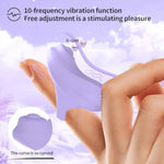 Finger Vibrator For Women, 10 Vibration Modes With Heating Function, Clitoral G-Spot Stimulation, Rechargeable Waterproof Silicone Sex Toy