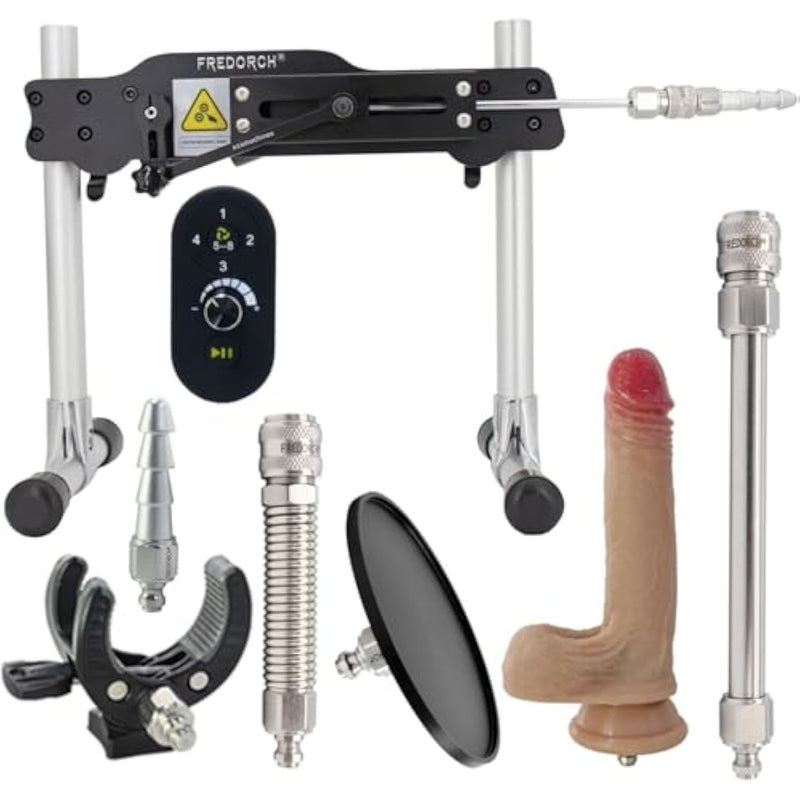 86 Watt Premium Sex Machine, Remote Control Sex Machine With Anti Rotation System, Love Thrusting Machine With Sex Toy Attachments (Remote 6 Accessory)