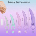 Silicone Pelvic Floor Wellness Kit - Curved Set, Sizes 1-5