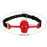 Silicone Open Mouth Gag Sex Toys Skull Sex Gag Muzzles Ball Gag Bdsm Restraints Mouth Gags Mouth Ball Gag For Women Men Couples Lover Adjustable Strap Gag Mouth Breathable Mouth Plug (Red)