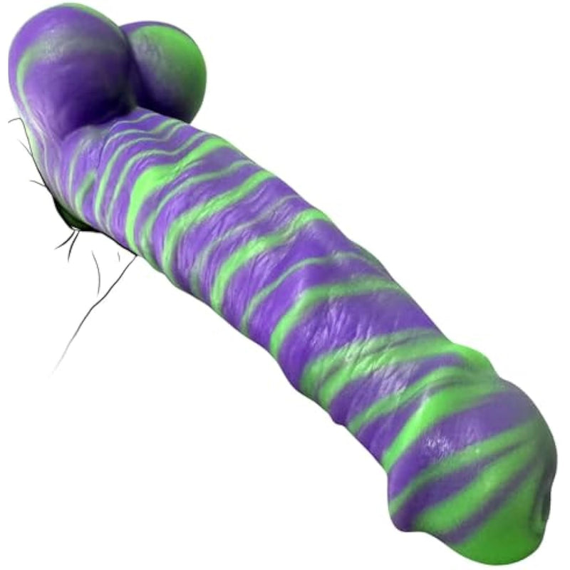 Oyiyeyiyoo 11.5" Monster Dildo, Adult Sex Toy Realistic Huge Dildo For Virgin & Anal Stimulation, Liquid Silicone Big Dildos With Strong Sucker For Men & Women