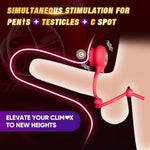 Penis Ring Adult Sex Toys - Silicone Adjustable Male Cock Ties For Erection Enhancing, Long Lasting Stretchy Penis Clamp Cock And Ball Ring For Men,With Cock Ties Clitoris Vibrator