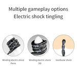 Silicone Electric Shock Restraint Male Penis Ring Electric Cock Ring With Remote?Adjustable Electro Sex Penis Stimulator, 8 Shock Modes 19 Intensities Sm Sex Toys For Men Couples