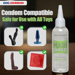 Doc Johnson Main Squeeze - Water-Based Lubricant - Percision Nozzle for Targeted Application, Latex Condom Compatible, Contains Glycerin - 3.4 fl. Oz. (100.5 ml)