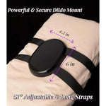 Suction Cup Mount With 9" Pretty Dildo - Sex Saddle Strap On A Pillow, Hands-Free Dildo Holder For Suction Toys, Dildo Harness Riding Sex Machine, Adult Sex Toys & Games For Women Men Sexual Pleasure