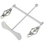 Stainless Steel Adjustable Clover Clamps Fixation Torture Breast Clips Tower Squeeze Stretching Titty Torture Sm Toys