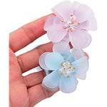 Adult Metal Anal Plug Flower Base Butt Plug Simulated Large Petal Bud Stainless Steel Anal Plug Set(Pink)