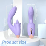 G Spot Vibrator for Women, Female and Couples Massag 5licking and 9panting Modes (Purple)