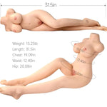 13.22Lb Compact Realistic Sex Doll With Leg,Mini Male Masturbator With Gel-Filled Breast Pussy Vaginal Anal,Tpe Solid Dolls For Sex,Real Doll For Men With Breast Ass,Adult Sex Love Doll,Male Sex Toys