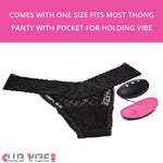 Club Vibe 2.0H Wearable Panty Vibrator - Wireless Remote Control Vibrator With 2 Play Modes - Sexy Toys For Couples - Gifts For Women - Gifts For Her - Pink/Black