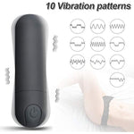 Bullet Vibrator Remote Control, 10 Powerful Modes G Spot Clitoris Stimulator For Travel Waterproof Quiet Mini Vaginal Massager For Women