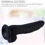 8.66 Inch Realistic Huge Silicone Dildo For Women? Big Dildo With Strong -Suction Cup?Adullt Toys For Women Pleasure Dildo ?Dildo For Men (8.66 Black)