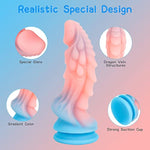 Realistic Monster Dildo Sex Toys: 8.66 Inch Big Huge Anal Dildo With Strong Suction Cup For Hands-Off Play, Liquid Silicone Thick Dildos Adult Toys For Women Or Men
