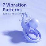 E-Intense Moose Vibrating Cock Ring For Men Silicone Penis Ring Vibrator Couples Adult Sex Toys With 7 Vibration Patterns Extra Studded Ipx6 Waterproof Toys For Couples Adult Pleasure