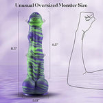 Oyiyeyiyoo 11.5" Monster Dildo, Adult Sex Toy Realistic Huge Dildo For Virgin & Anal Stimulation, Liquid Silicone Big Dildos With Strong Sucker For Men & Women