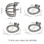 Metal Chastity Cage For Men Chasity Device Male Penis Cages For Adult Sexual Bdsm Cockcage Slave Punish - Bondage Sex Toys For Couples (Without Catheter)
