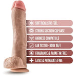 Dr. Skin Realistic 11.5 Inch Long 2.5 Inch Thick Dildo With Suction Cup Base & Balls Realistic Dildo Soft Real Feel Female Sex Toy Horse Dildo Size Women Men Couples Adult Sex Toy