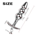 Stainless Steel Anal Butt Plug and Training Expander for Women's Personal Massager