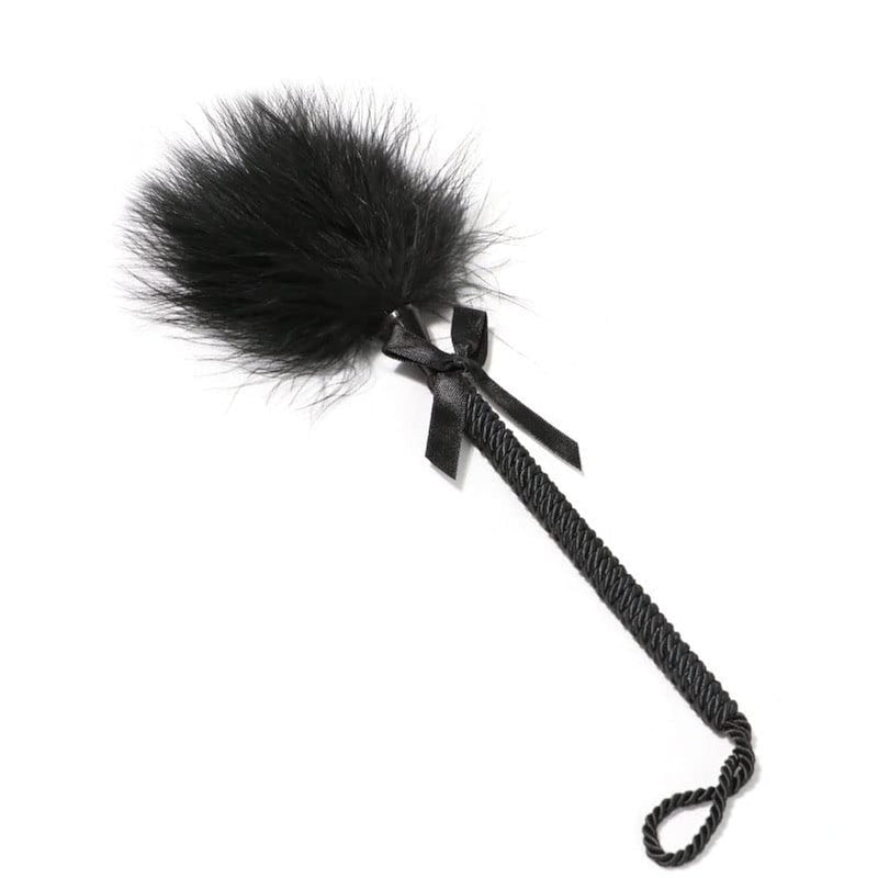 Sm Adult Sexy Feather Teasing Toys Male And Female Role Play Tickling Sex Articles (Black)