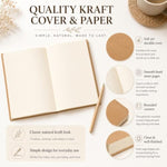 100 Pcs A5 Lined Notebooks Bulk Brown