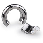 Male Penis Cock Ring Smooth Arc Ring Delay Ring Stainless Steel Scrotum Ball Stretcher Weights Pleasure Enhancing Sex Toys