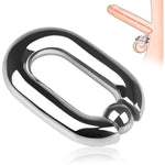 Stainless Steel Cock Ring,Penis Ring Penis Toys Cock Ball Stretcher Weights Cockring For Erection Enhancing Long Lasting Stronger Pleasure Ring Men Sex Toys (2.87In)