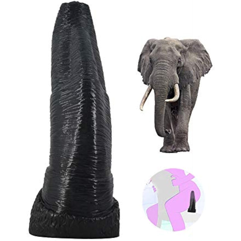 Animal Dildo, Realistic Oversized Elephant Penis Cock Dong Christmas Gifts Female Masturbator Vaginal Massage For Women