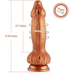 9.45" Silicone Dildo With Kliclok System For Premium Sex Machine, 6.7" Insert-Able Length, Girth7.67 Diameter 2.36" - Monster Series