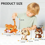 3In1 Lion, Warthog, Meerkat Mini Building Blocks Sets, 1856Pcs Micro Mini Building Toy Bricks For Adults, Party Favors For Kids Boys Girls 9 10 11 12 13 14+