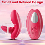 APP Remote Control Wearable Panty Vibrator Tongue Toy for Women,Vibrating Panties with 10 Vibration Modes of Dual Motors,Mini G-spot Nipple Clitoral and Vaginal Stimulator Sex Toys for Female Couple