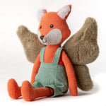 11” Plush Figures With Wings Fox Fairy Linen Cotton Stuffed Animal Toy Plush Toys For Baby